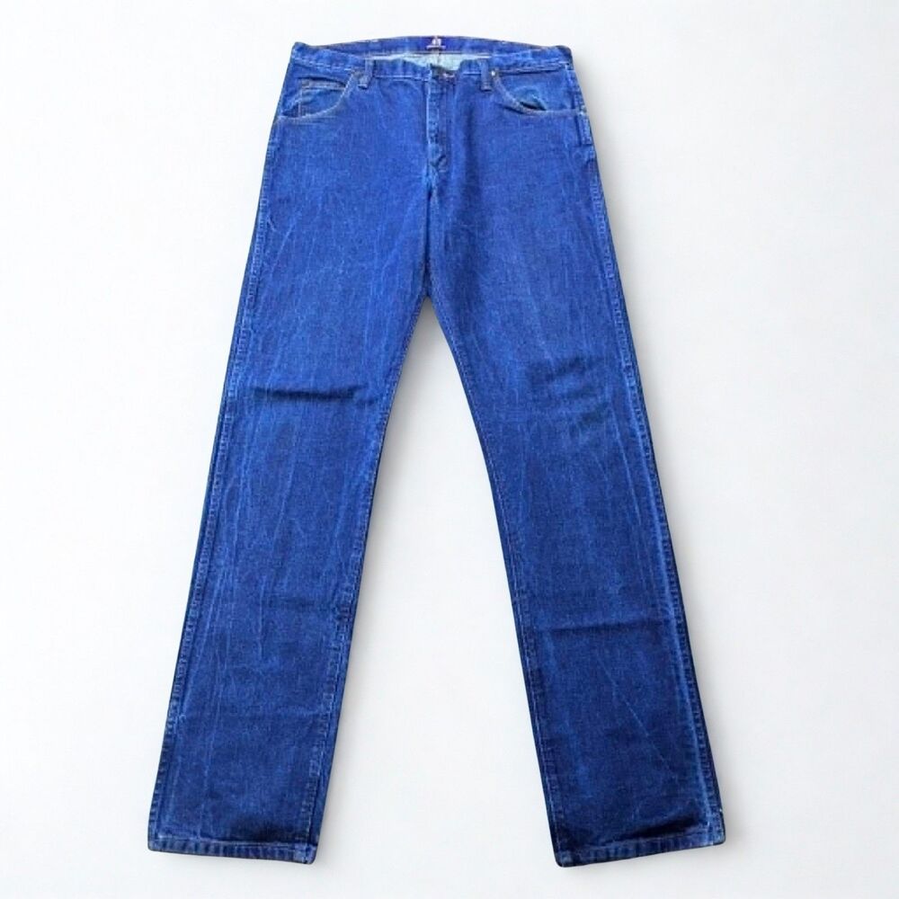Wrangler 47MWZ Regular Fit Jeans Mens 38x38 Blue Western Cowboy Denim USA